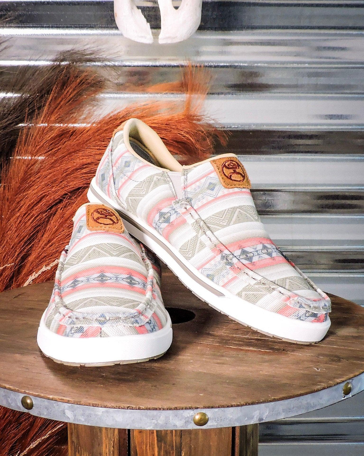 Twisted X Hooey Slip-On Loper - Pink Multi