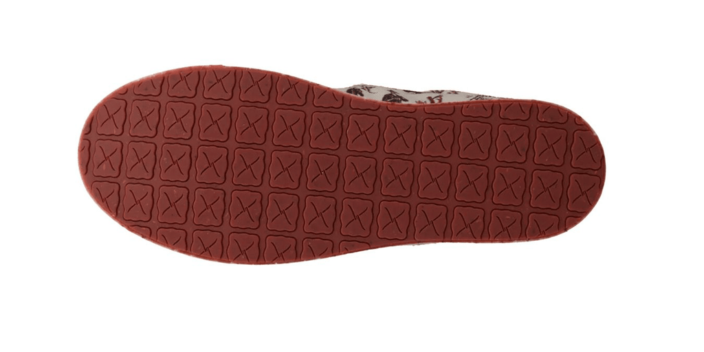 Twisted X Slip-On Kicks - Maroon & Ivory