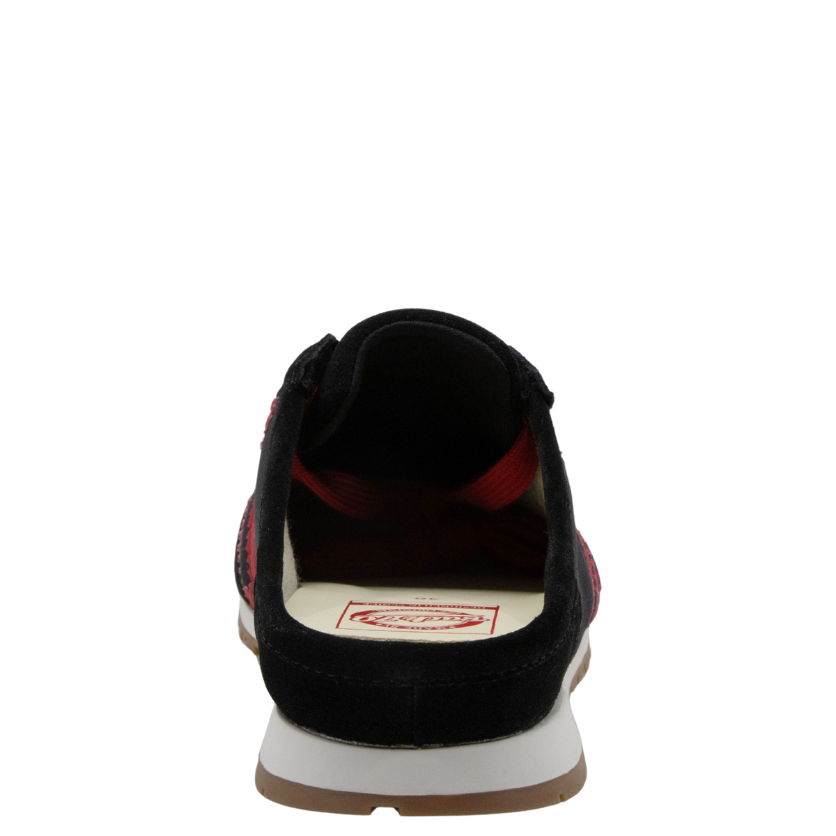 VENICE W26 in VELVET BLACK RED Backless Sneakers