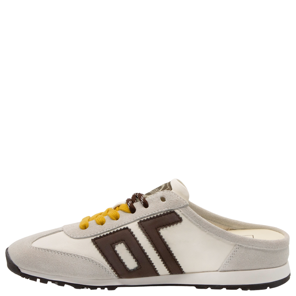 VENICE W26 in WHITE COFFEE Backless Sneakers