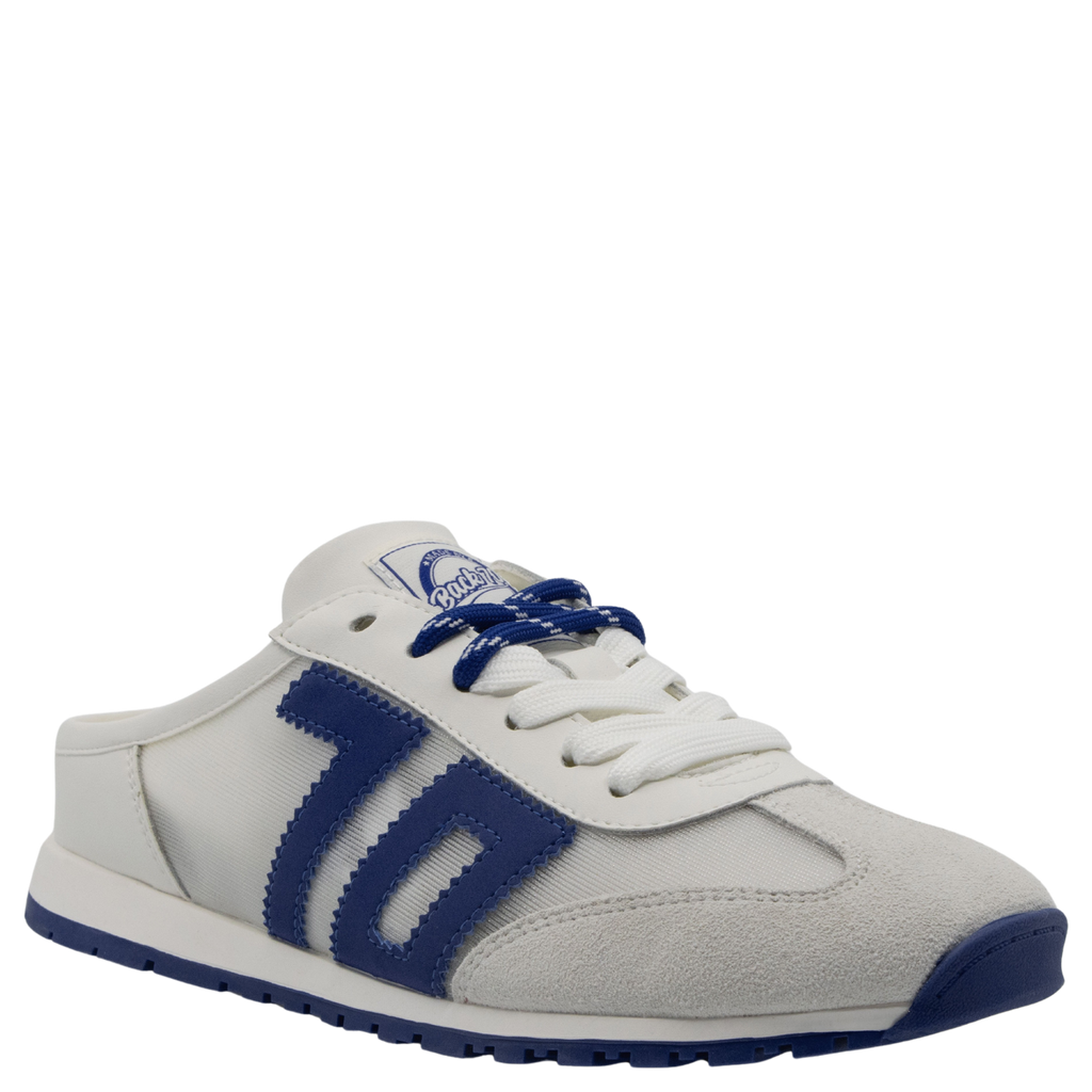 VENICE in WHITE BLUE Backless Sneakers
