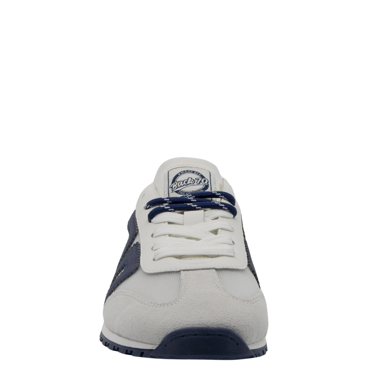 VENICE in WHITE NAVY Backless Sneakers