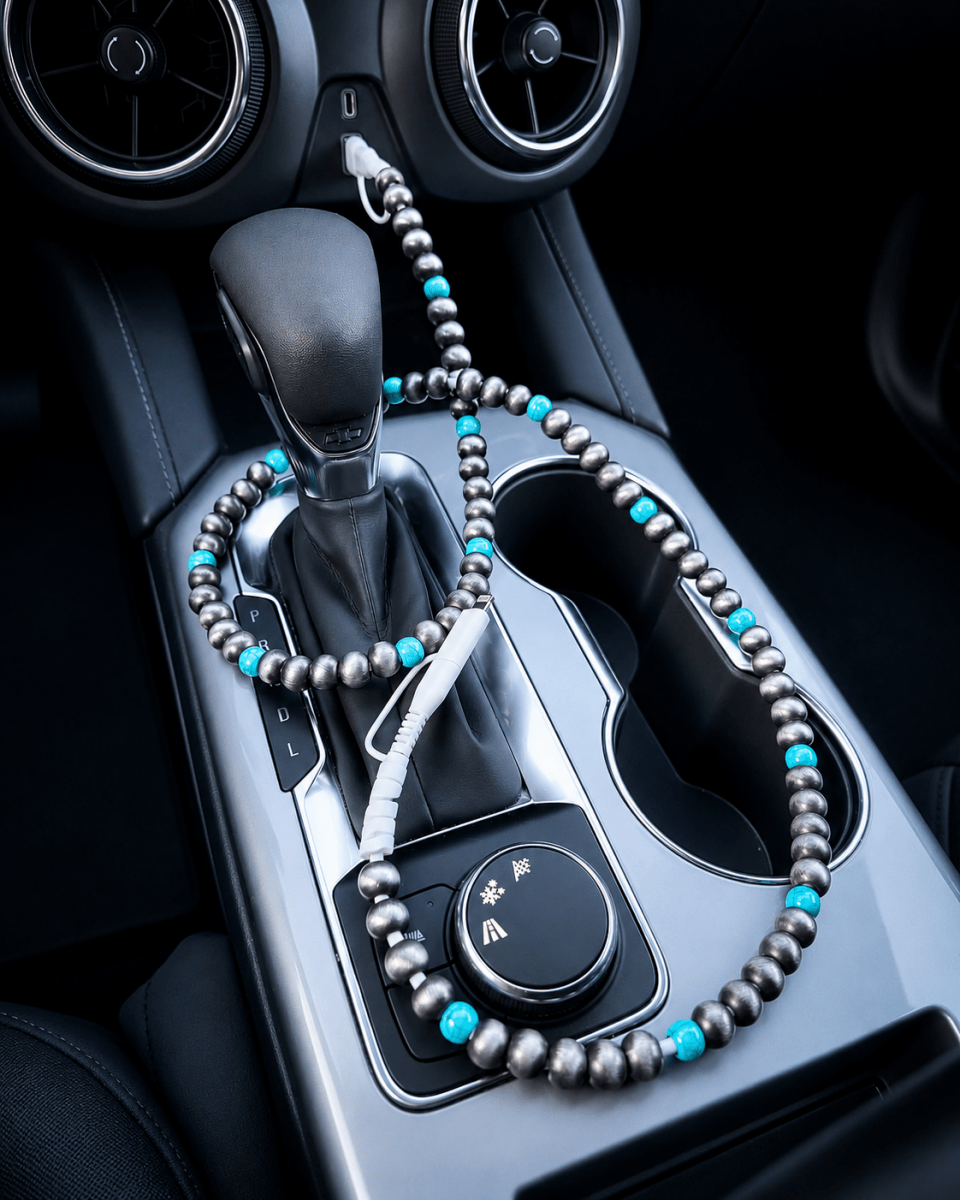 Western Beaded Car Charging Cable