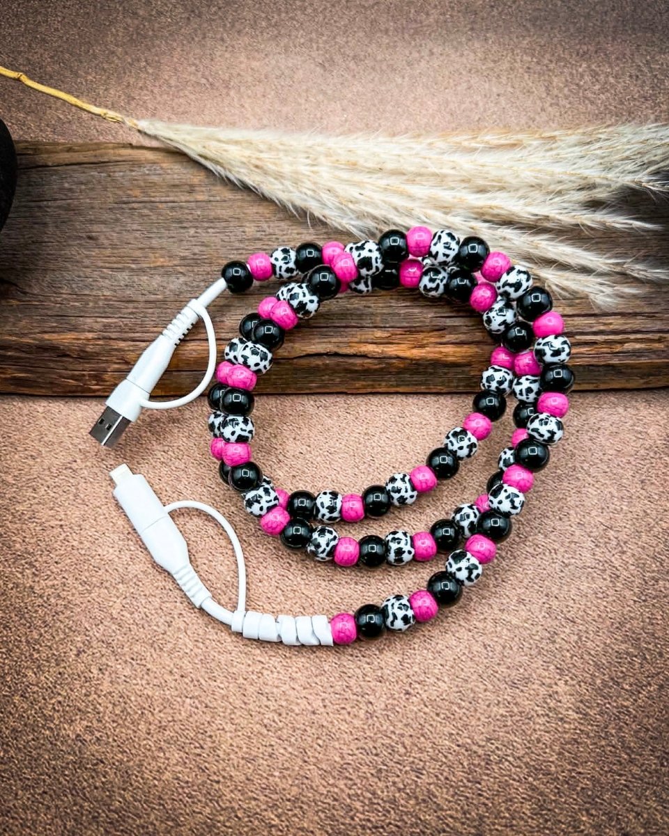Western Beaded Car Charging Cable