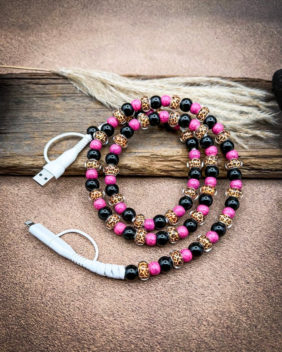 Western Beaded Car Charging Cable