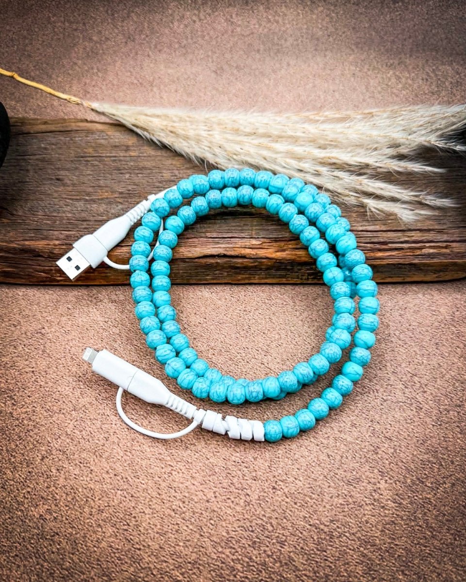 Western Beaded Car Charging Cable