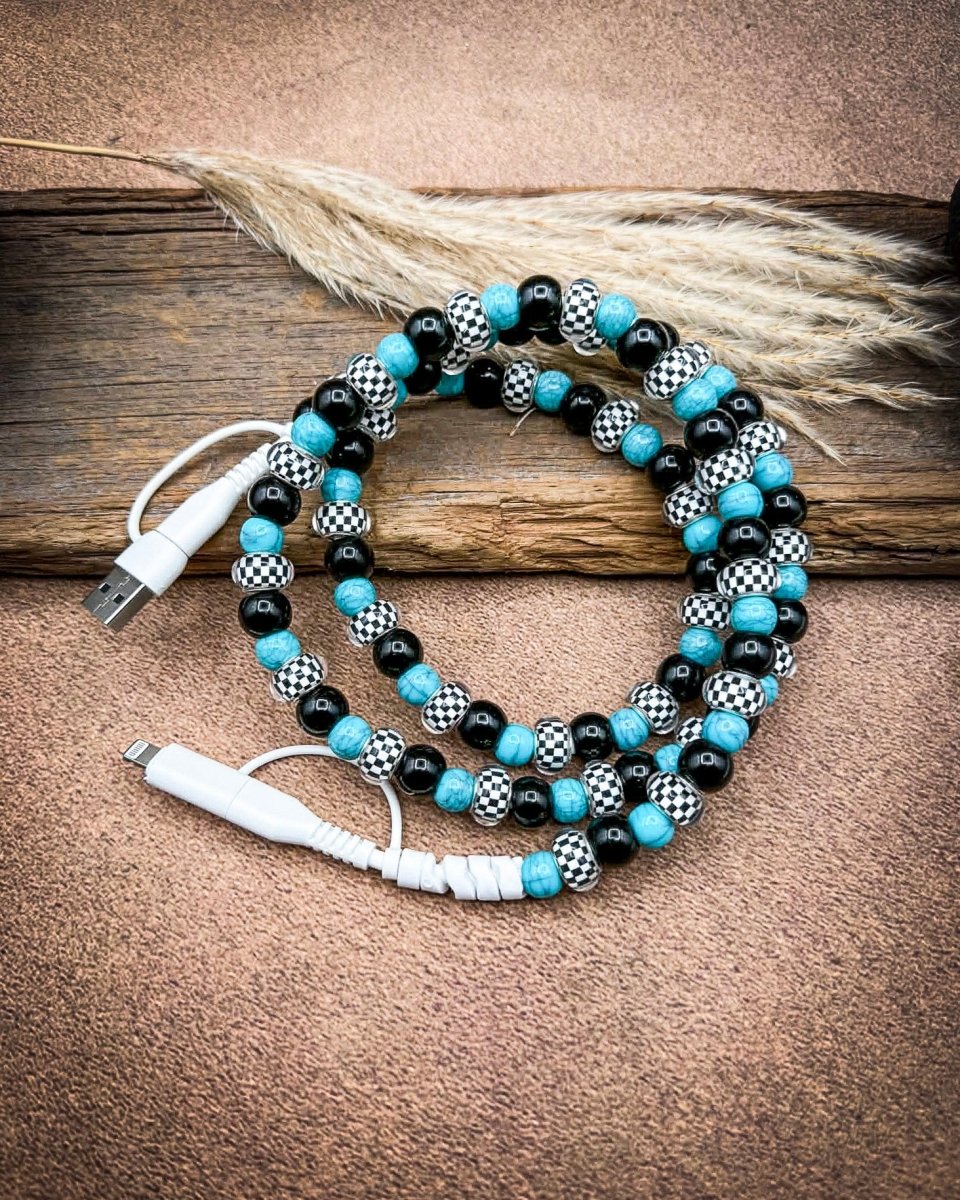 Western Beaded Car Charging Cable