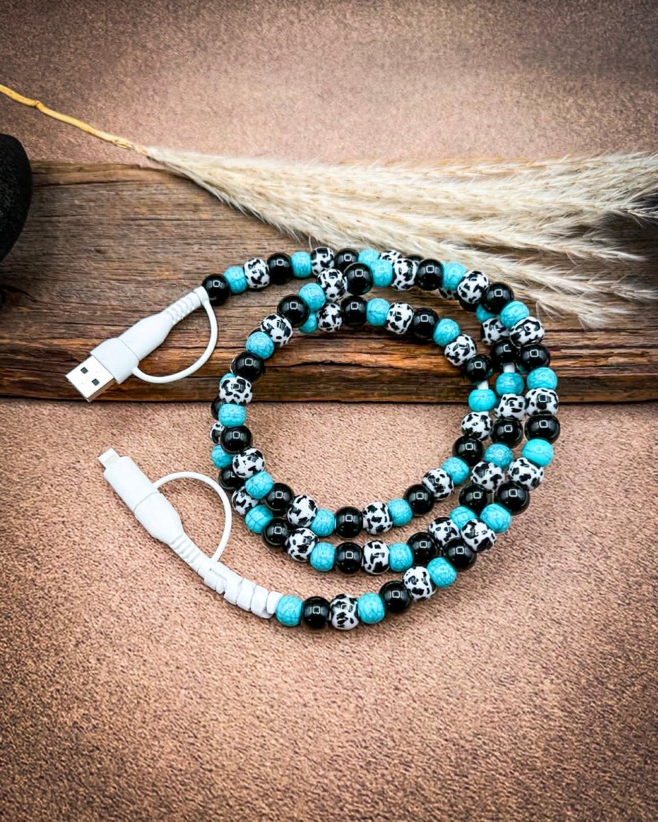 Western Beaded Car Charging Cable