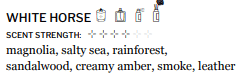 White Horse Perfume/Cologne