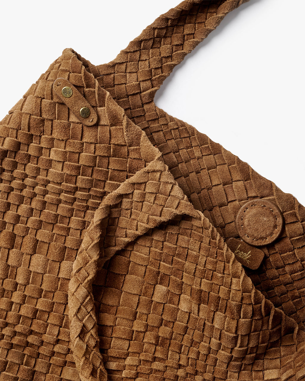 WILLET WOVEN SHOULDER BAG - Chestnut