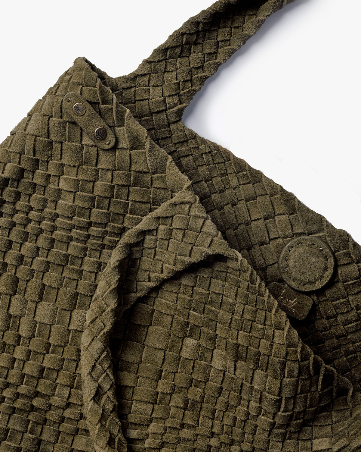 WILLET WOVEN SHOULDER BAG - Olive