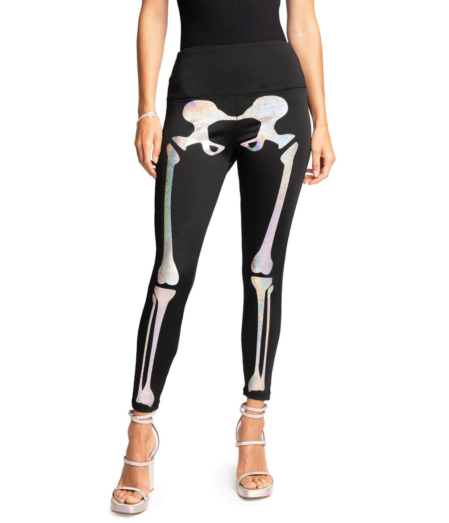 Shimmer Skeleton High Waisted Leggings